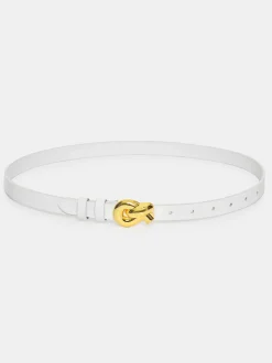 Frauen Source Unknown Kleidung<Gurtel Mit Gedrehter Knotenschnalle, Weis