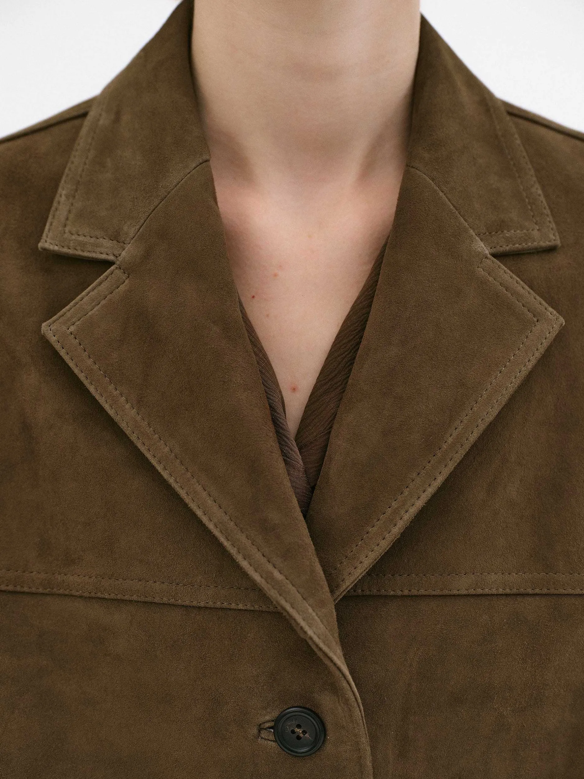 Frauen Source Unknown Zubehör<Hailey Lammfell-Blazer, Pekannuss
