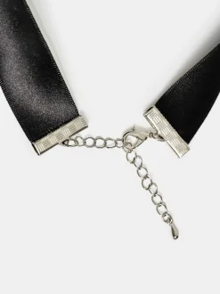 Frauen Source Unknown Zubehör<Halsband Mit Satinschleife, Schwarz