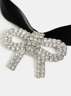 Frauen Source Unknown Zubehör<Halsband Mit Satinschleife, Schwarz