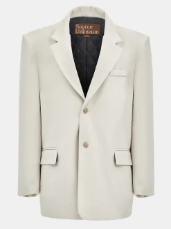 Frauen Source Unknown Zubehör<Hayk Ubergroser Boyfriend-Blazer, Creme
