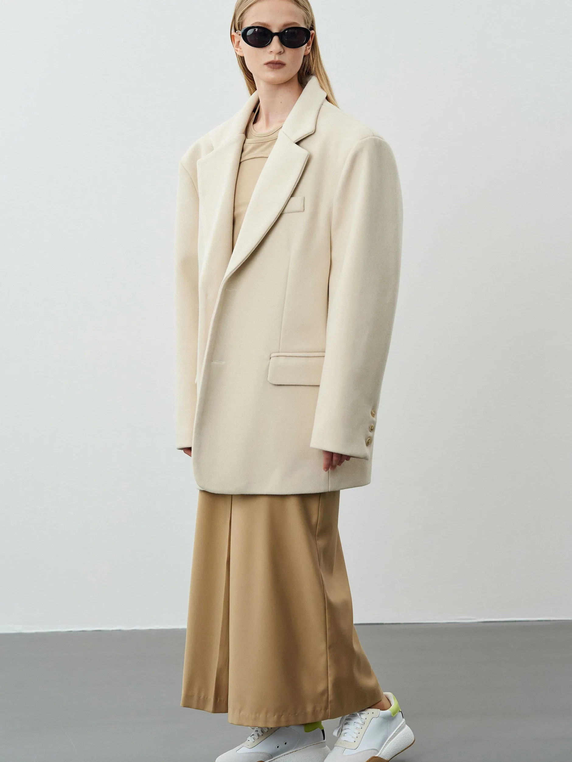 Frauen Source Unknown Zubehör<Hayk Ubergroser Boyfriend-Blazer, Creme