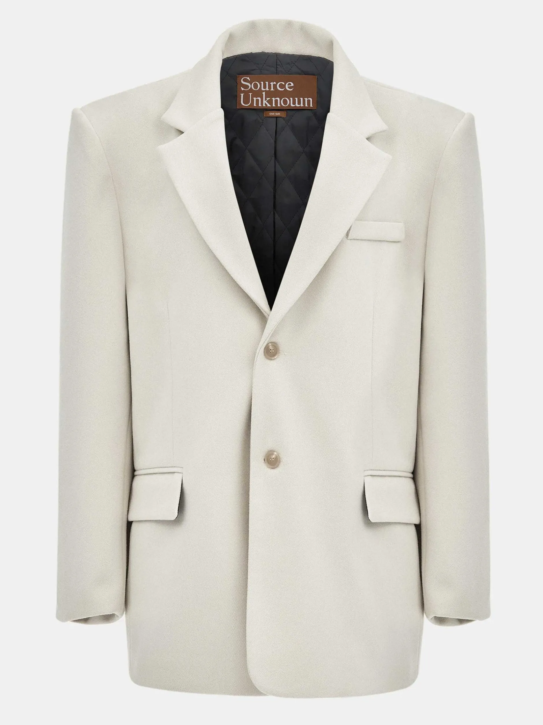 Frauen Source Unknown Zubehör<Hayk Ubergroser Boyfriend-Blazer, Creme
