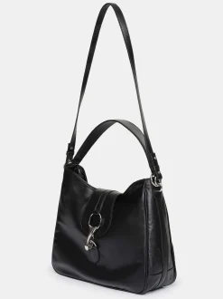 Frauen Source Unknown Kleidung<Hobo-Tasche Aus Leder, Schwarz