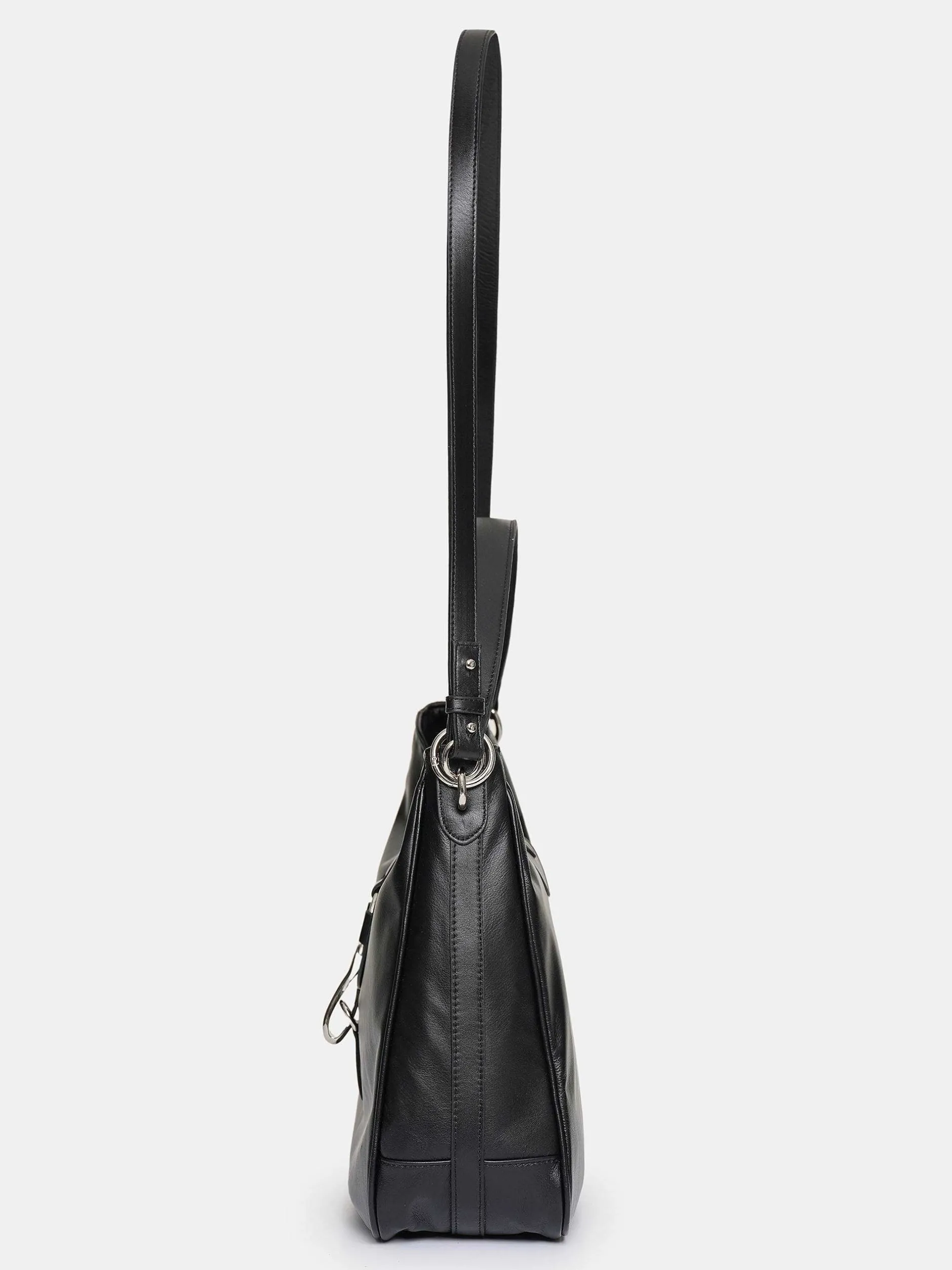 Frauen Source Unknown Kleidung<Hobo-Tasche Aus Leder, Schwarz