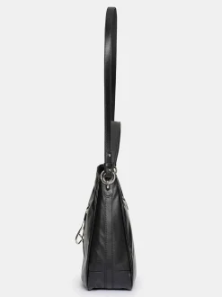 Frauen Source Unknown Schuhe & Taschen<Hobo-Tasche Aus Leder, Schwarz