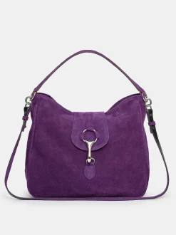 Frauen Source Unknown Kleidung<Hobo-Tasche Aus Wildleder, Pflaume