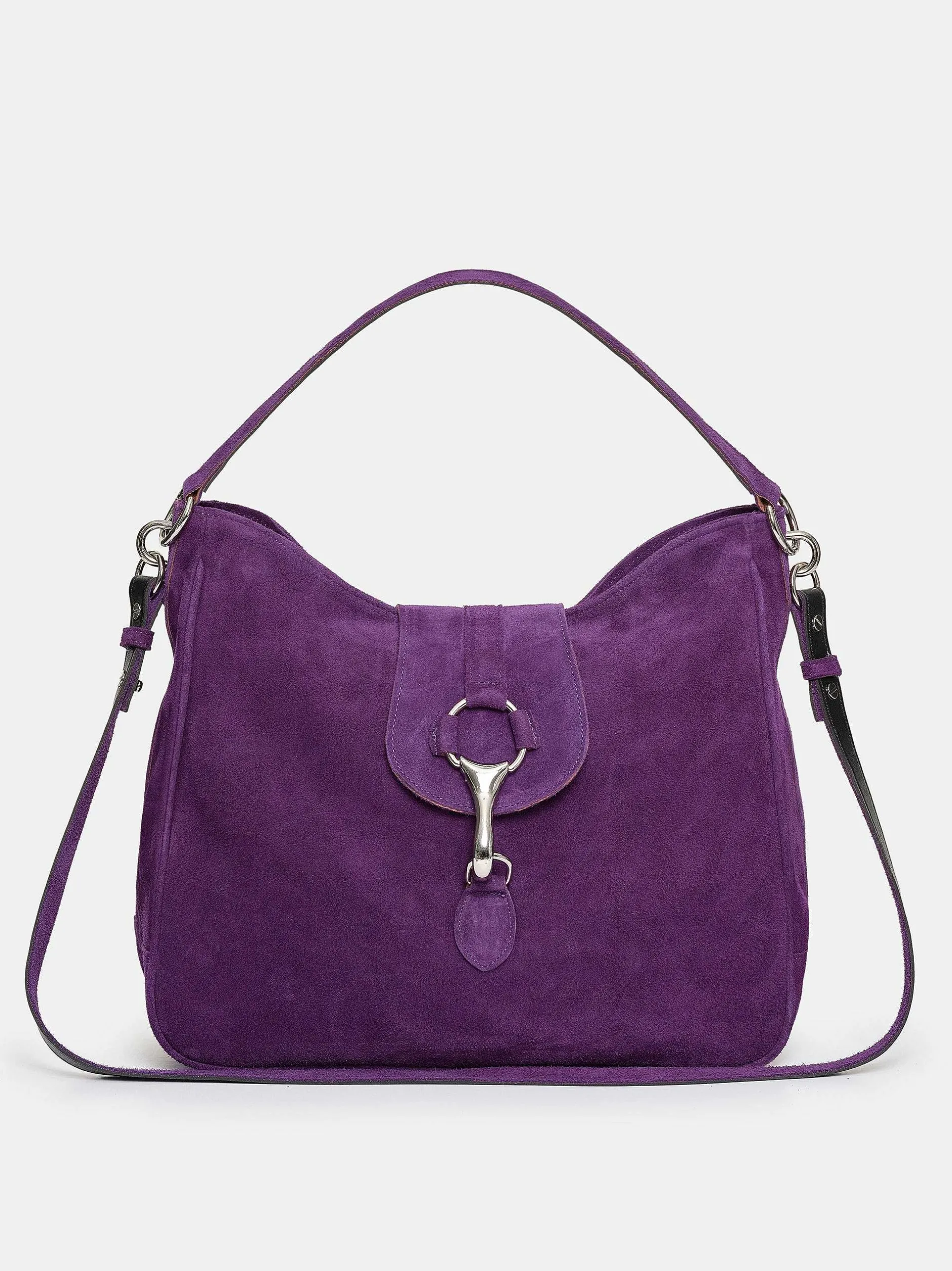 Frauen Source Unknown Kleidung<Hobo-Tasche Aus Wildleder, Pflaume