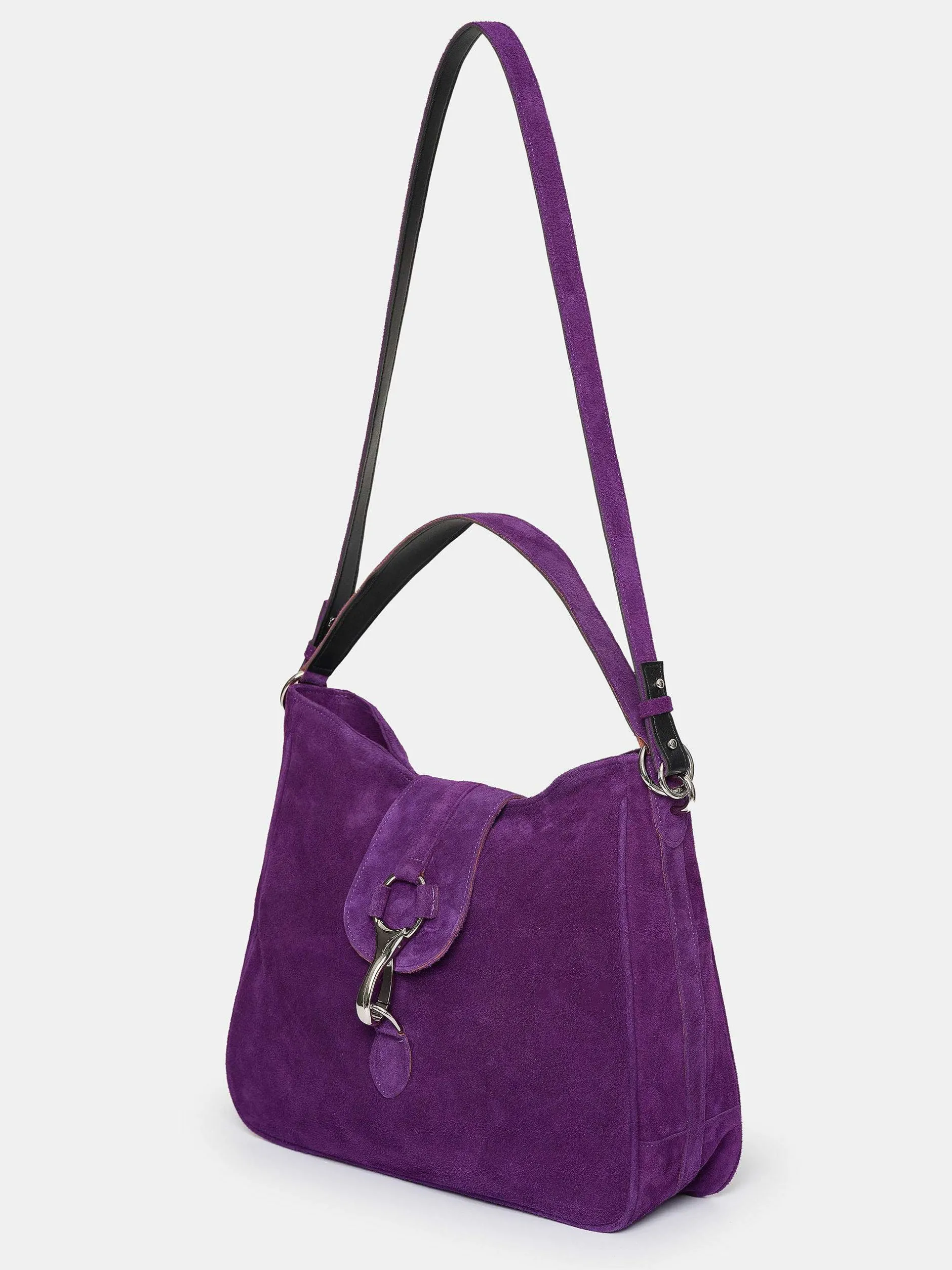 Frauen Source Unknown Kleidung<Hobo-Tasche Aus Wildleder, Pflaume