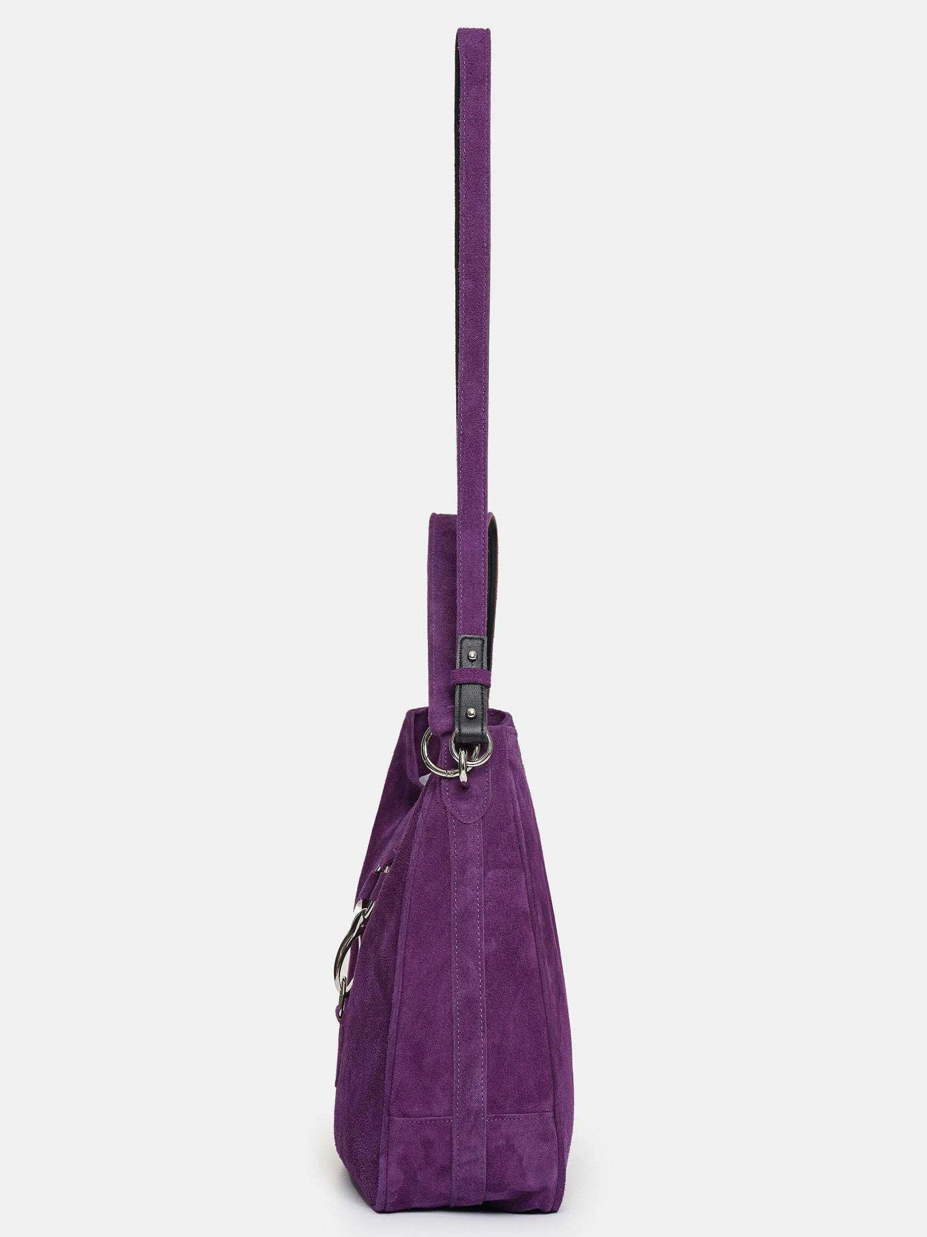 Frauen Source Unknown Kleidung<Hobo-Tasche Aus Wildleder, Pflaume