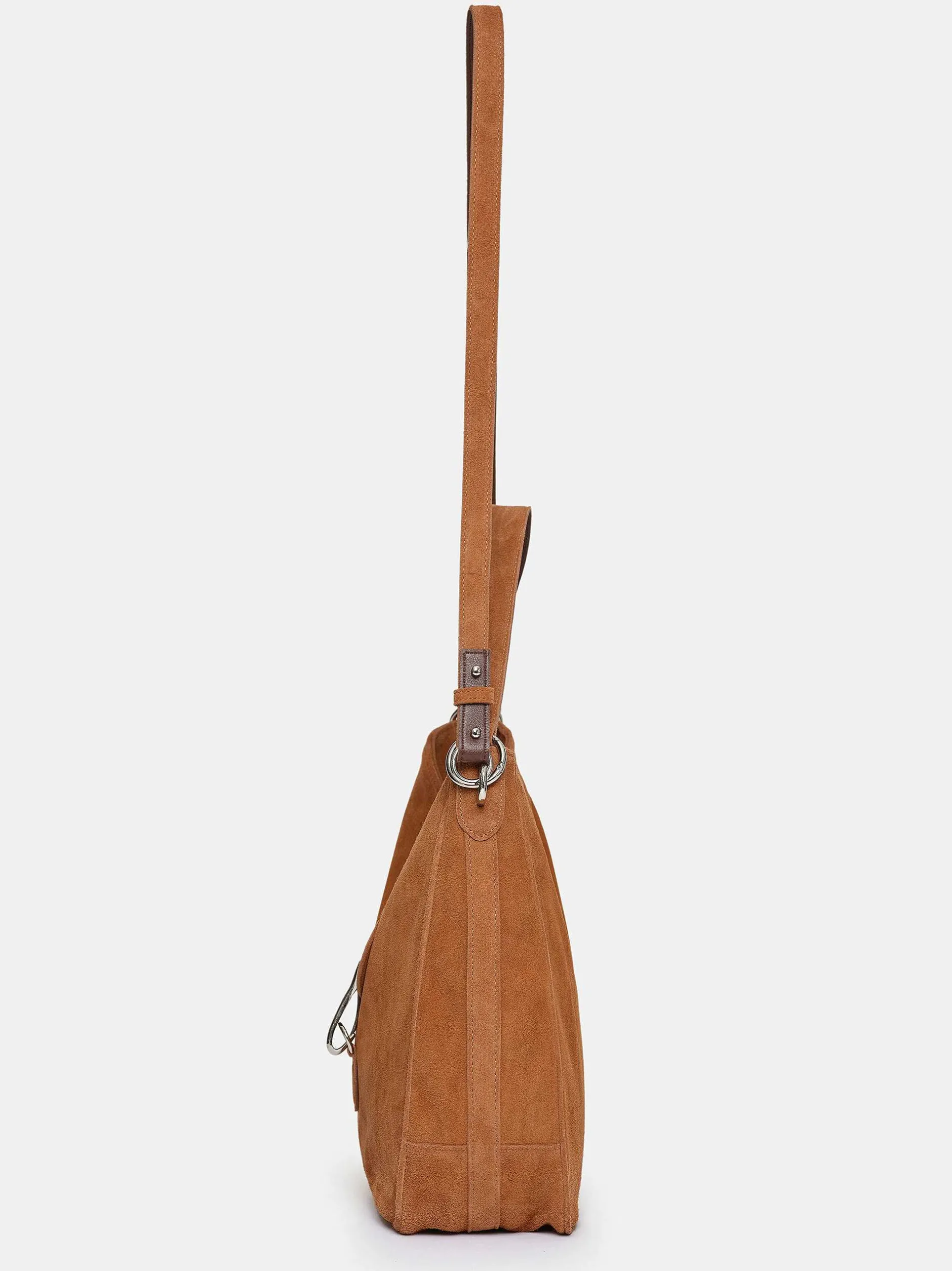 Frauen Source Unknown Schuhe & Taschen<Hobo-Tasche Aus Wildleder, Kupfer