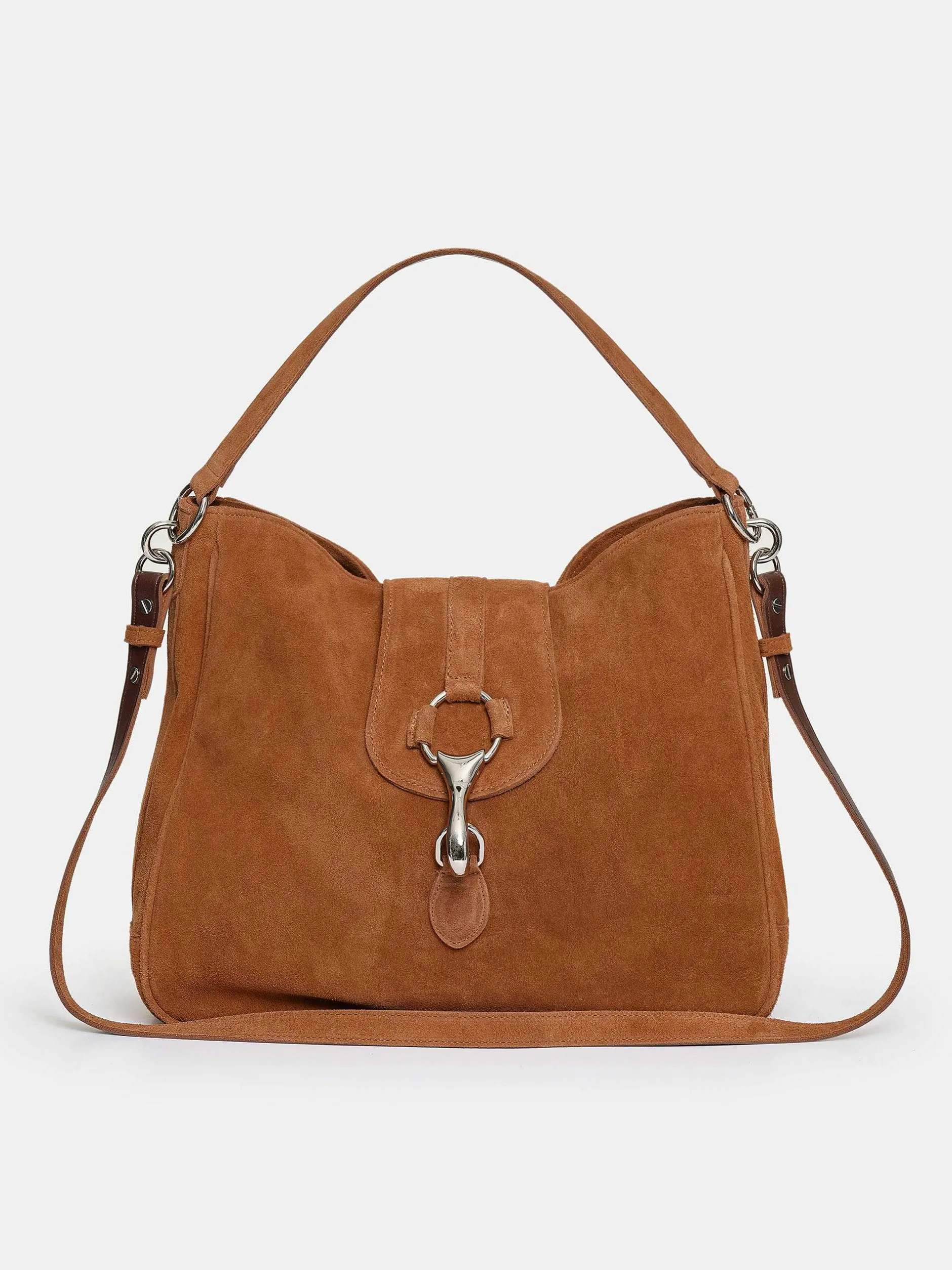 Frauen Source Unknown Schuhe & Taschen<Hobo-Tasche Aus Wildleder, Kupfer