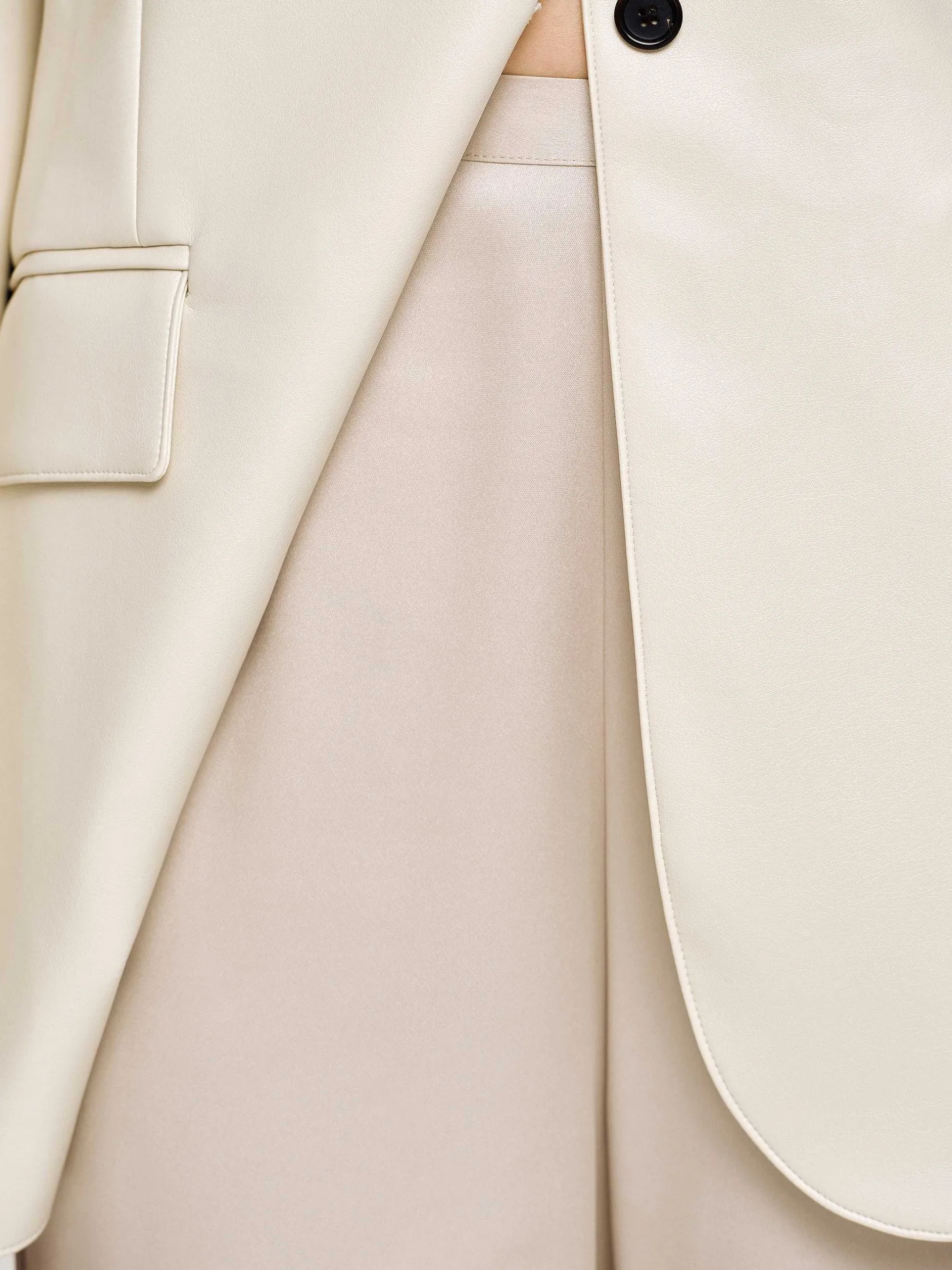 Frauen Source Unknown Zubehör<Hose Aus Satin-Krepp, Champagner