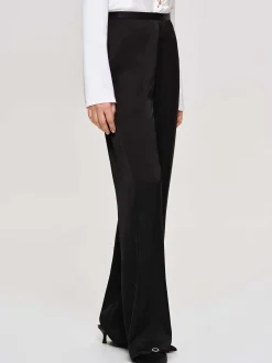 Frauen Source Unknown Zubehör<Hose Aus Satin-Krepp, Schwarz