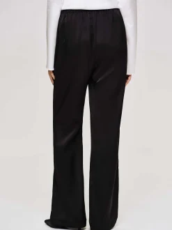 Frauen Source Unknown Zubehör<Hose Aus Satin-Krepp, Schwarz