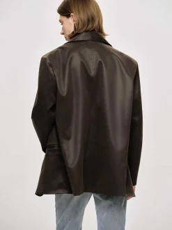 Frauen Source Unknown Kleidung<Jacke Aus Gewaschenem Kunstleder, American Bronze