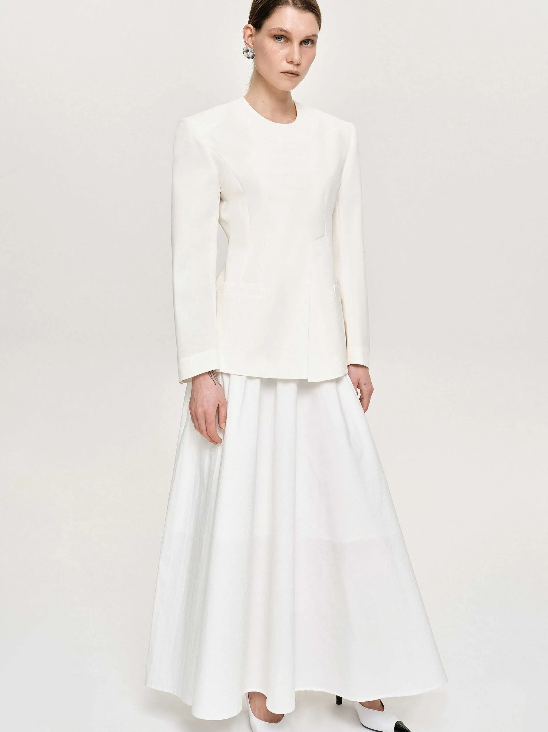 Frauen Source Unknown Zubehör<Jacke Mit Schmaler Taille, Elfenbeinfarben