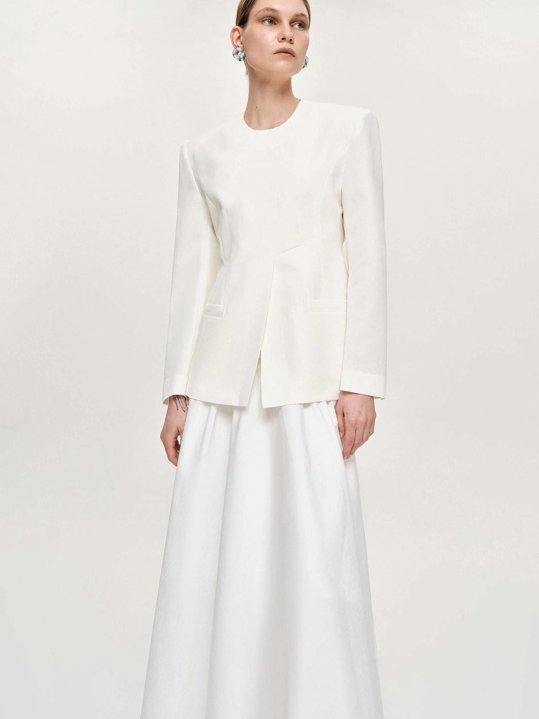 Frauen Source Unknown Zubehör<Jacke Mit Schmaler Taille, Elfenbeinfarben