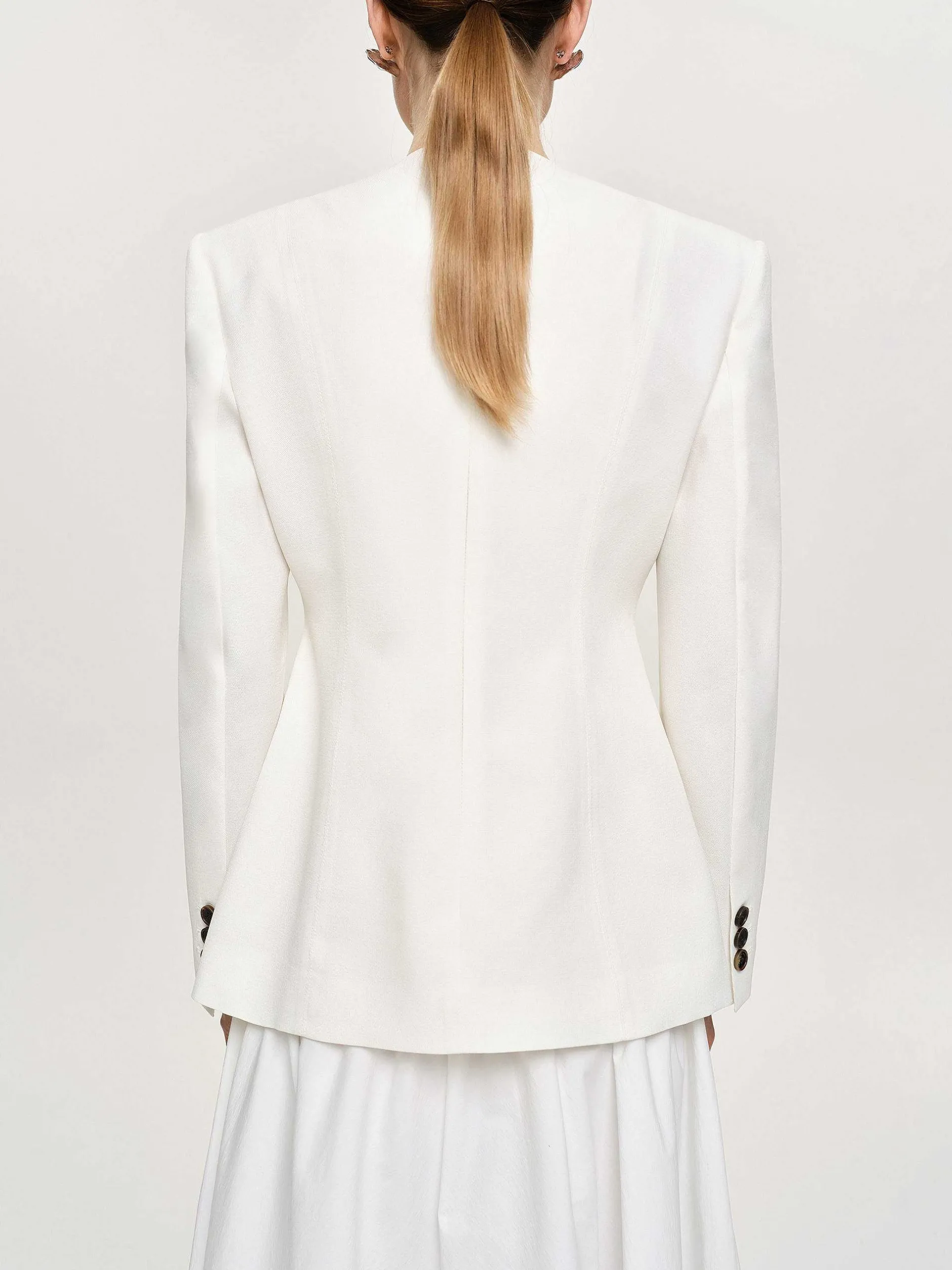 Frauen Source Unknown Zubehör<Jacke Mit Schmaler Taille, Elfenbeinfarben
