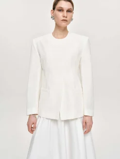 Frauen Source Unknown Zubehör<Jacke Mit Schmaler Taille, Elfenbeinfarben