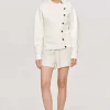 Frauen Source Unknown Zubehör<Jacke Mit Versetzten Knopfen, Creme