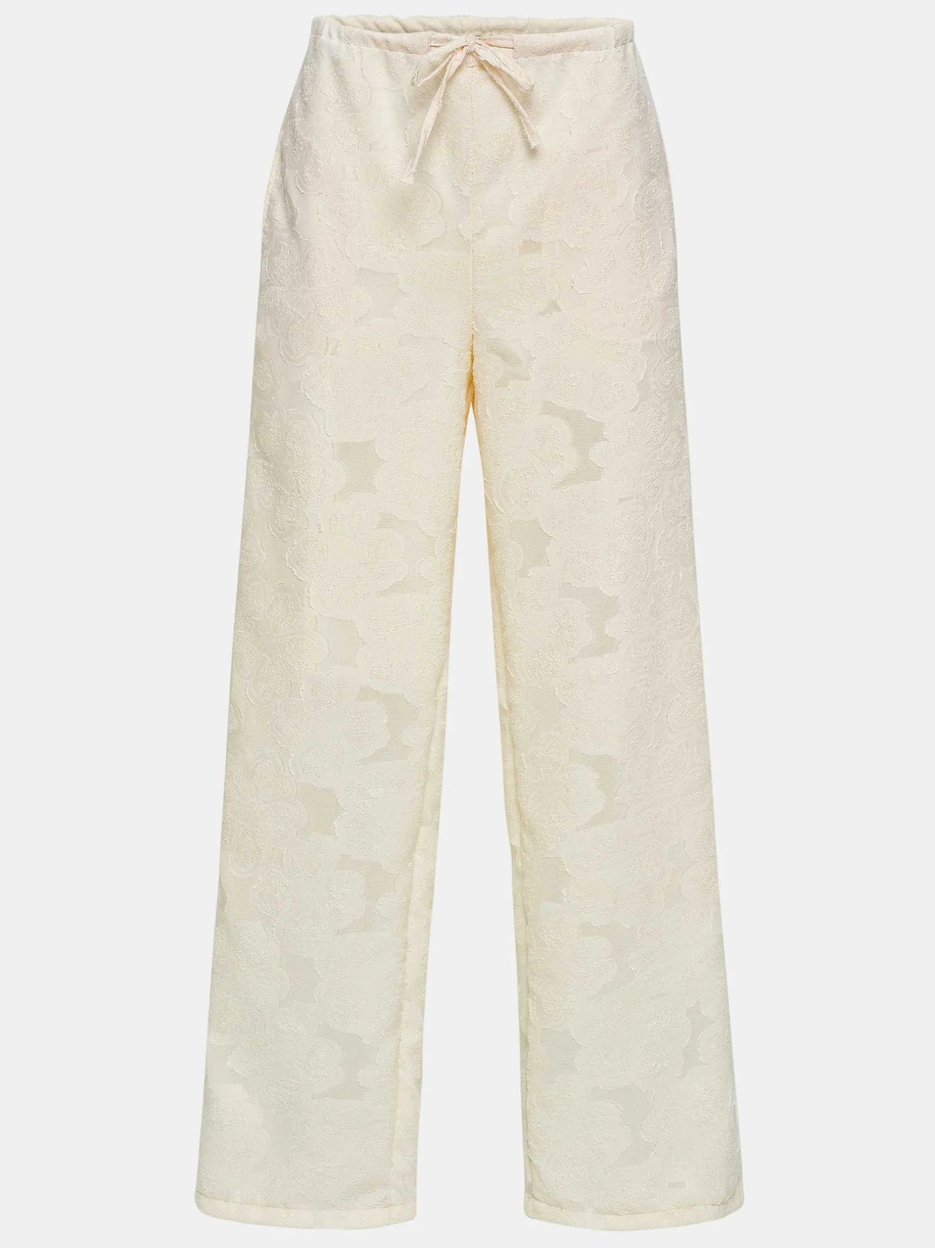Frauen Source Unknown Kleidung<Jacquardhose Mit Kordelzug, Elfenbein