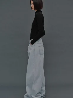 Frauen Source Unknown Denim<Jeans In Ubergrose, Hellblaue Waschung
