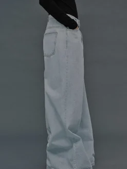 Frauen Source Unknown Denim<Jeans In Ubergrose, Hellblaue Waschung
