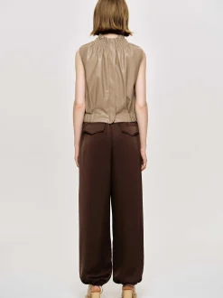 Frauen Source Unknown Unterteile<Jogginghose Aus Satin, Merlotrot