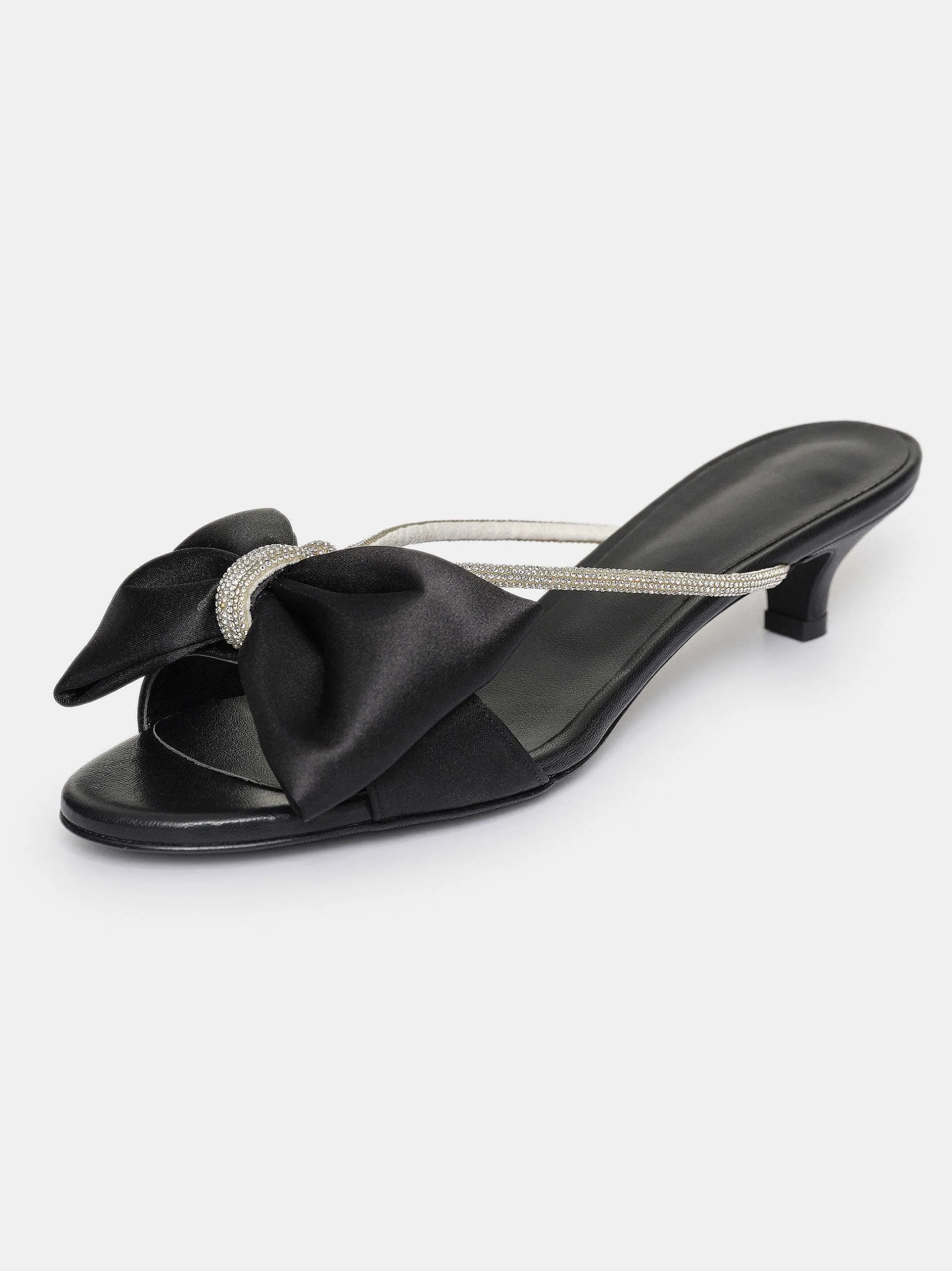 Frauen Source Unknown Schuhe & Taschen<Kaia Kristallverzierte Mules, Schwarz
