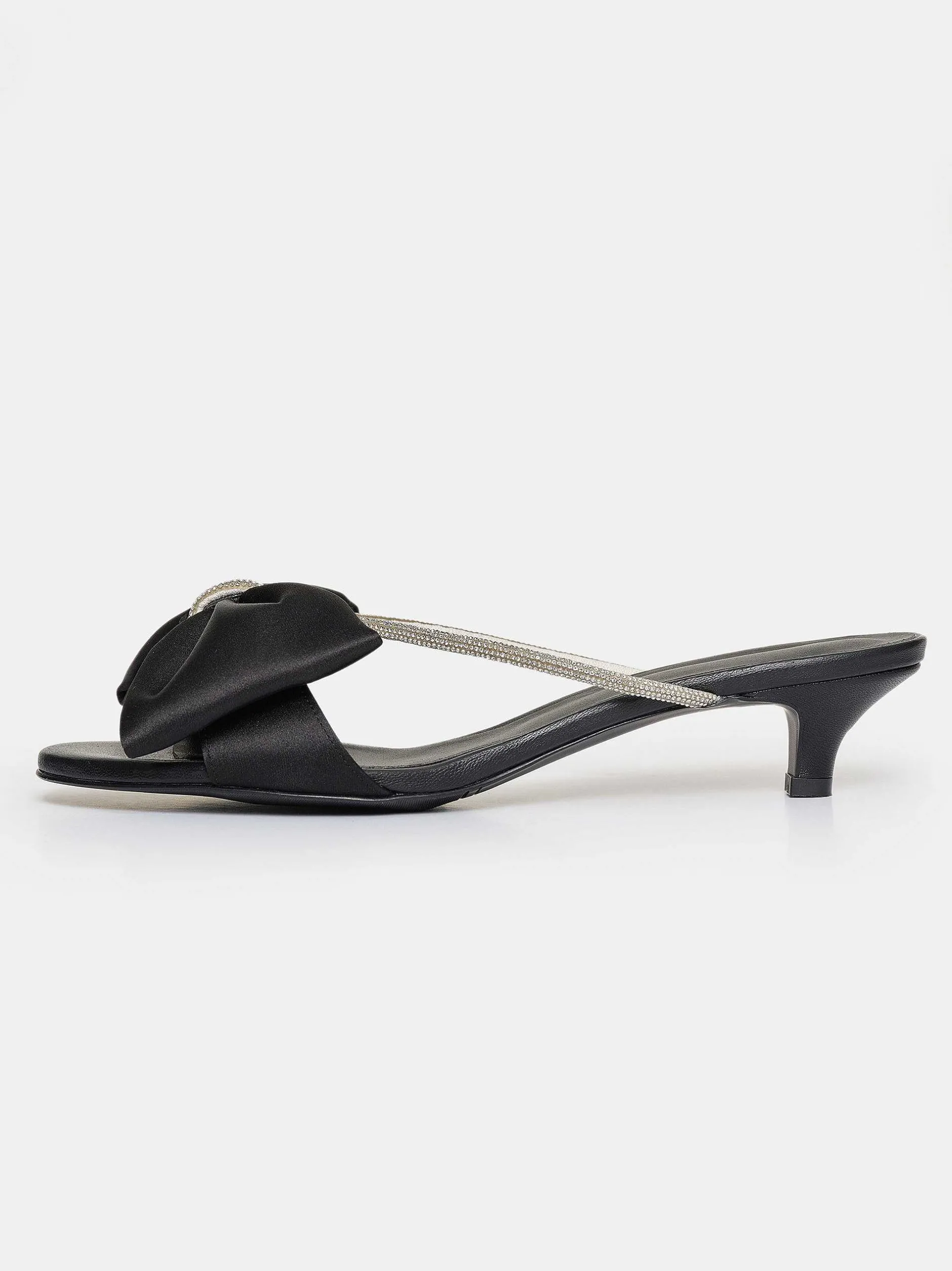 Frauen Source Unknown Schuhe & Taschen<Kaia Kristallverzierte Mules, Schwarz