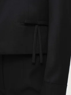 Frauen Source Unknown Zubehör<Kurzer Blazer Mit Sisilia-Schleife, Schwarz