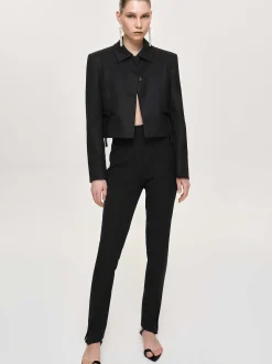 Frauen Source Unknown Zubehör<Kurzer Blazer Mit Sisilia-Schleife, Schwarz