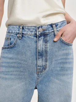 Frauen Source Unknown Denim<Lange Jeans Mit Geradem Bein, Helles Vintage-Blau
