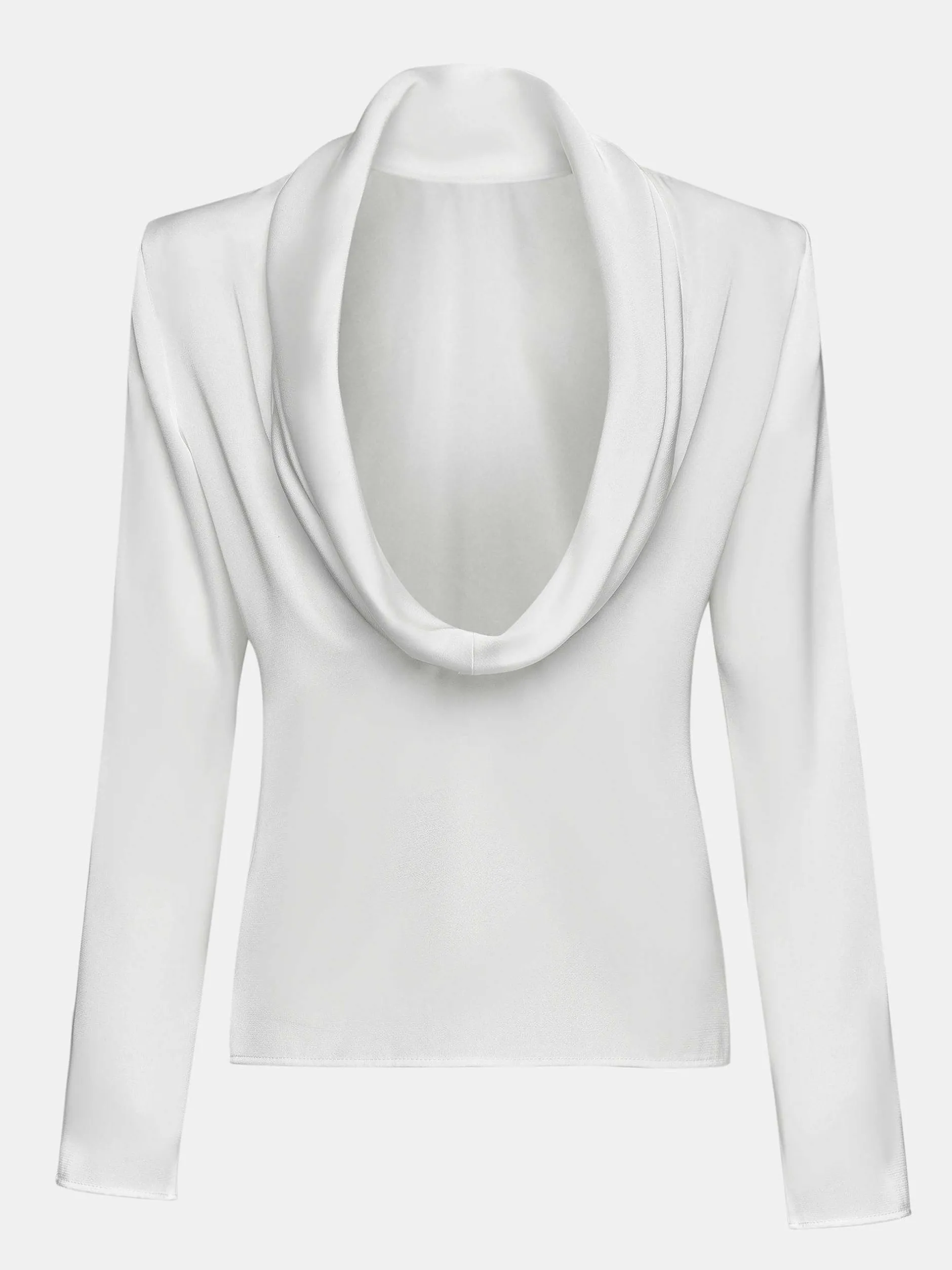 Frauen Source Unknown Oberteile<Leiva Bluse Mit Wasserfallausschnitt, Weis