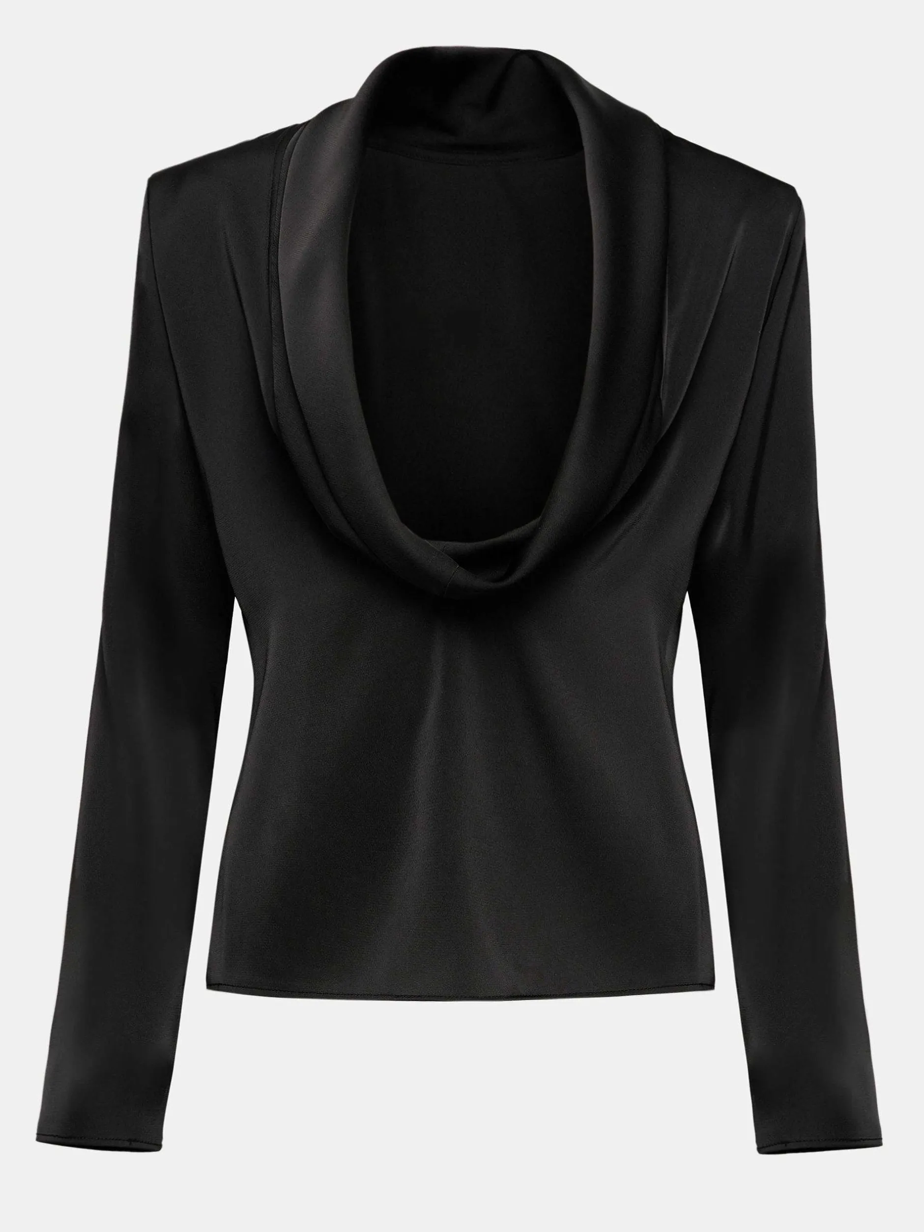 Frauen Source Unknown Oberteile<Leiva Bluse Mit Wasserfallausschnitt, Schwarz