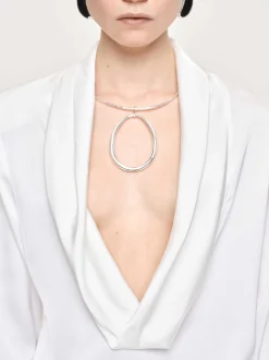 Frauen Source Unknown Kleidung<Loop-Halsband, Silber