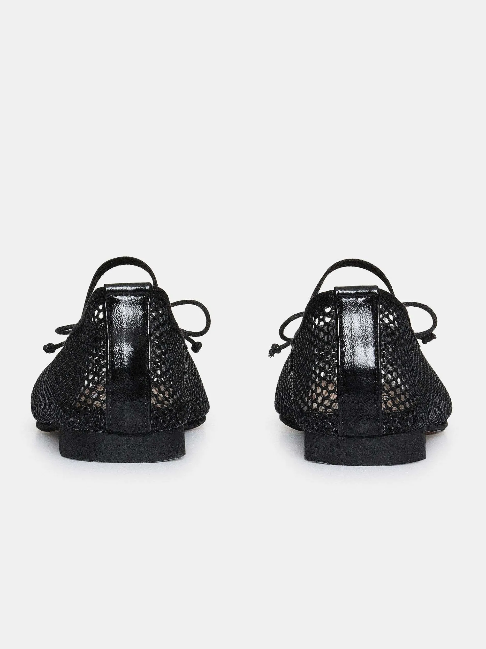 Frauen Source Unknown Schuhe & Taschen<Mary Jane Mesh-Ballerinas, Schwarz