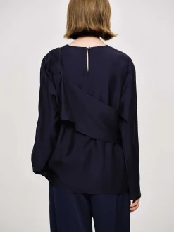 Frauen Source Unknown Kleidung<Mehrlagige Bluse, Marineblau