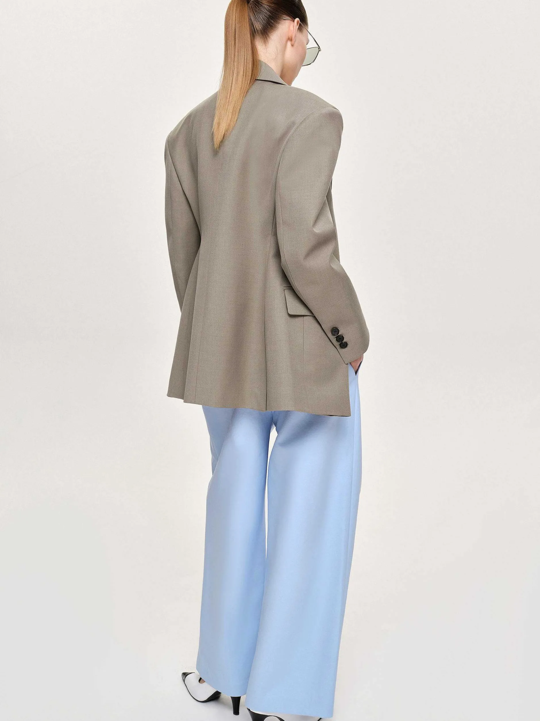 Frauen Source Unknown Kleidung<Messi Zweireiher-Blazer, Dune