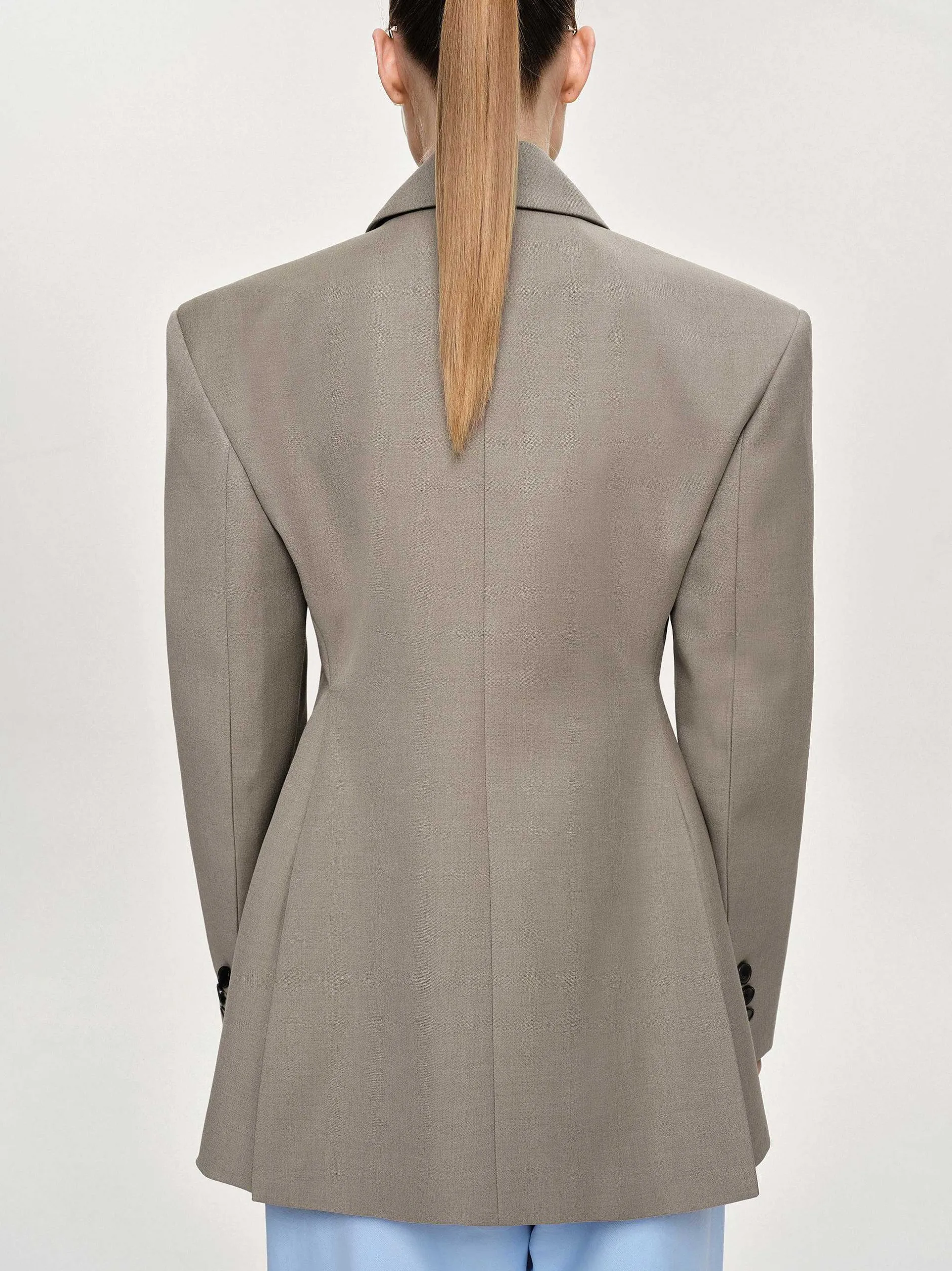 Frauen Source Unknown Kleidung<Messi Zweireiher-Blazer, Dune