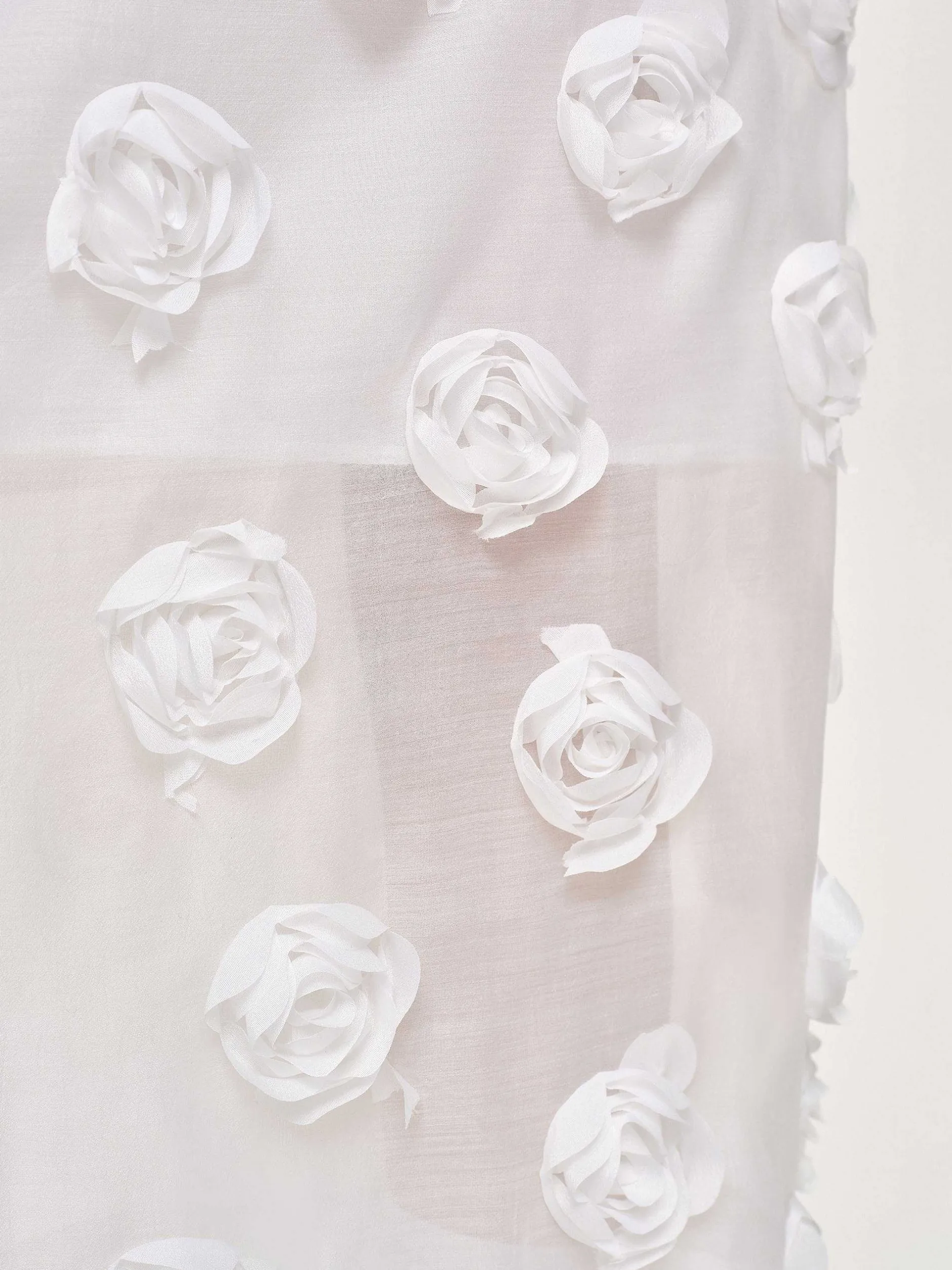 Frauen Source Unknown Kleidung<Midirock Mit Rosenapplikation, Weis