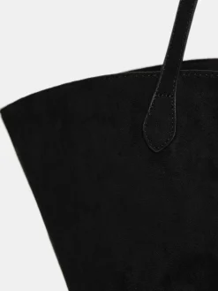 Frauen Source Unknown Schuhe & Taschen<Mittelgrose Wildledertasche, Schwarz