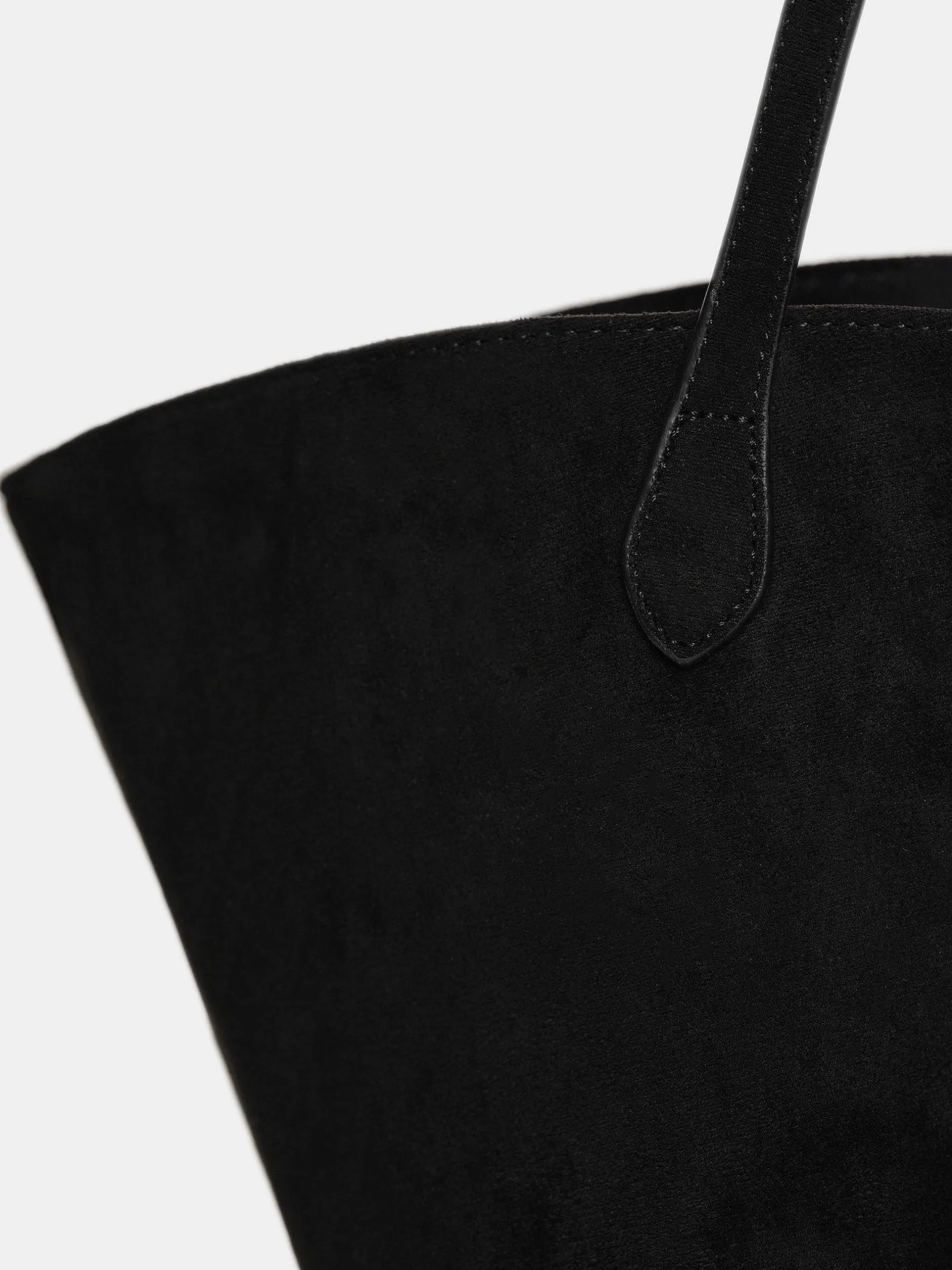 Frauen Source Unknown Kleidung<Mittelgrose Wildledertasche, Schwarz