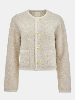 Frauen Source Unknown Kleidung<Mogador Strickjacke Aus Schurwolle, Beige Melange