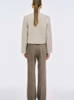 Frauen Source Unknown Kleidung<Mogador Strickjacke Aus Schurwolle, Beige Melange