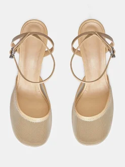 Frauen Source Unknown Schuhe & Taschen<Noa Mesh-Zehensandalen, Kamel