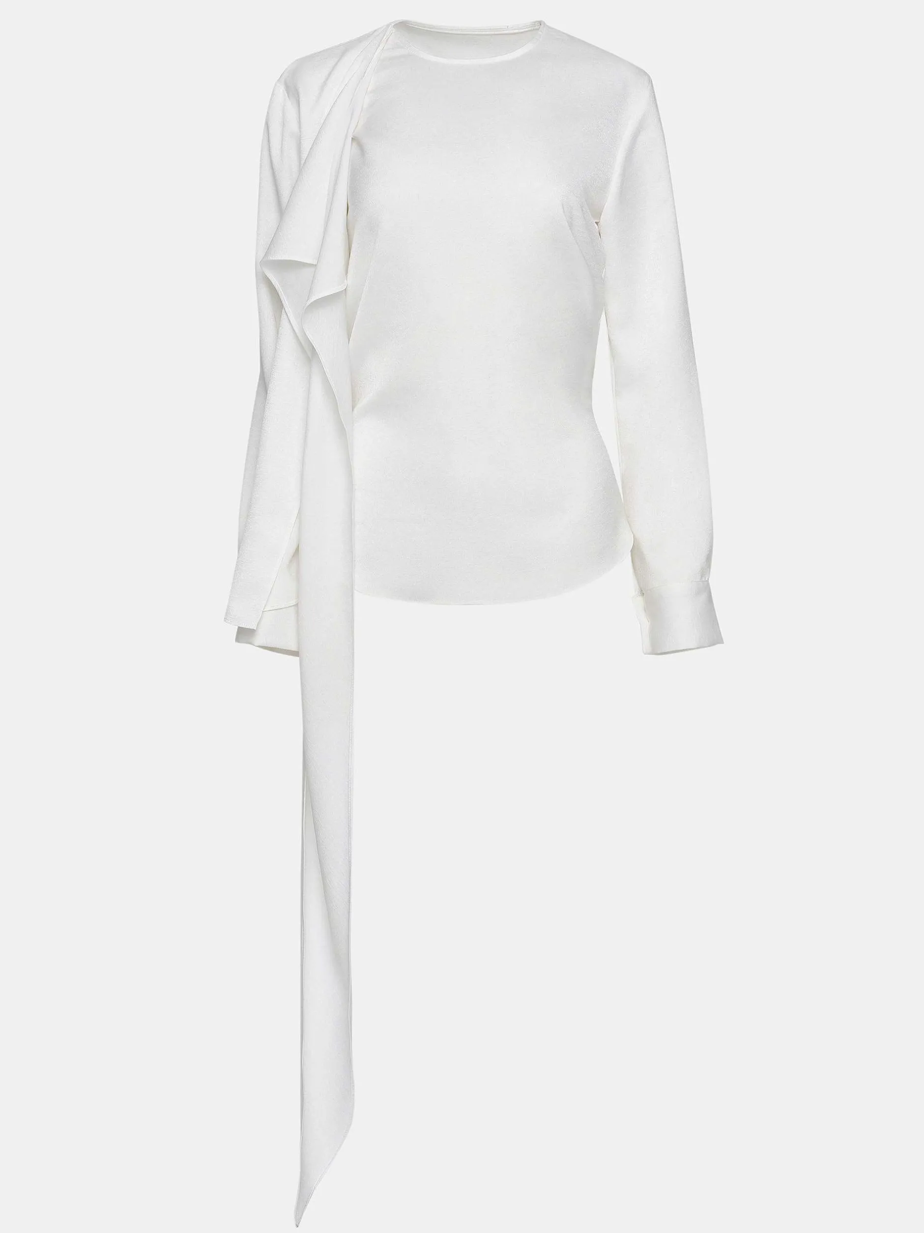 Frauen Source Unknown Kleidung<Notte Drapierte Schalbluse, Weis