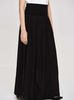 Frauen Source Unknown Unterteile<Ocelia Maxirock Mit Tiefer Taille, Schwarz