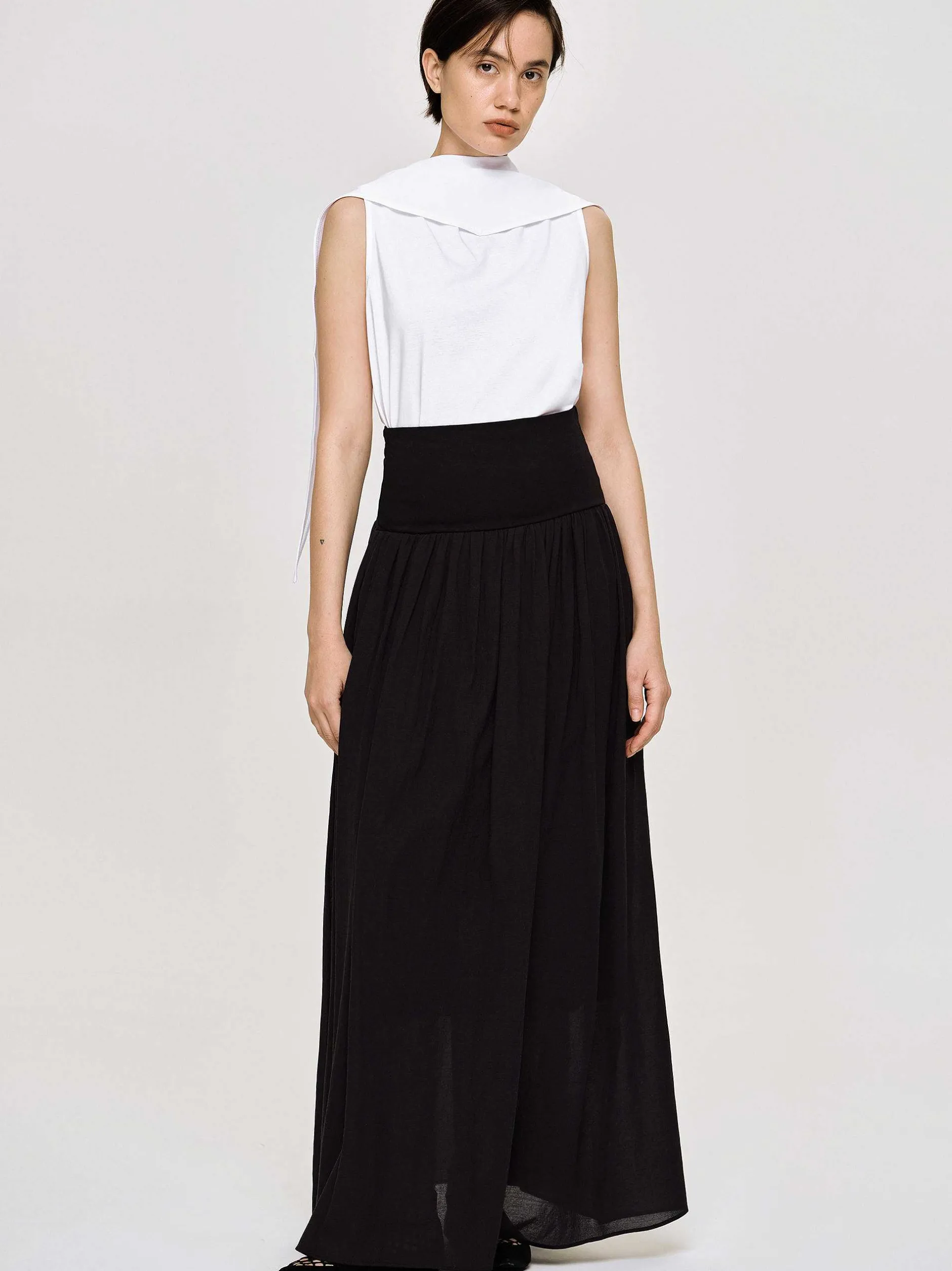 Frauen Source Unknown Unterteile<Ocelia Maxirock Mit Tiefer Taille, Schwarz